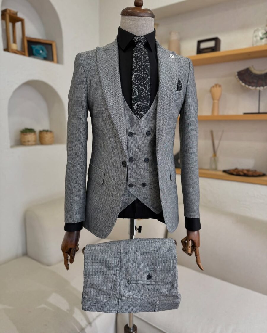 The Monaco Midnight Blue Three Piece Suit